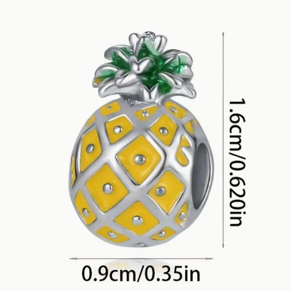 Cute & Colorful Pineapple with Holes Women's Fashion Bead charm Pendant - Picture 2 of 4